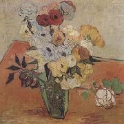 Vincent Van Gogh Roses and Anemones (mk06) Norge oil painting reproduction
